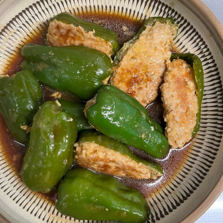 初心者向け!ハズレなし煮込みピーマンの肉詰め